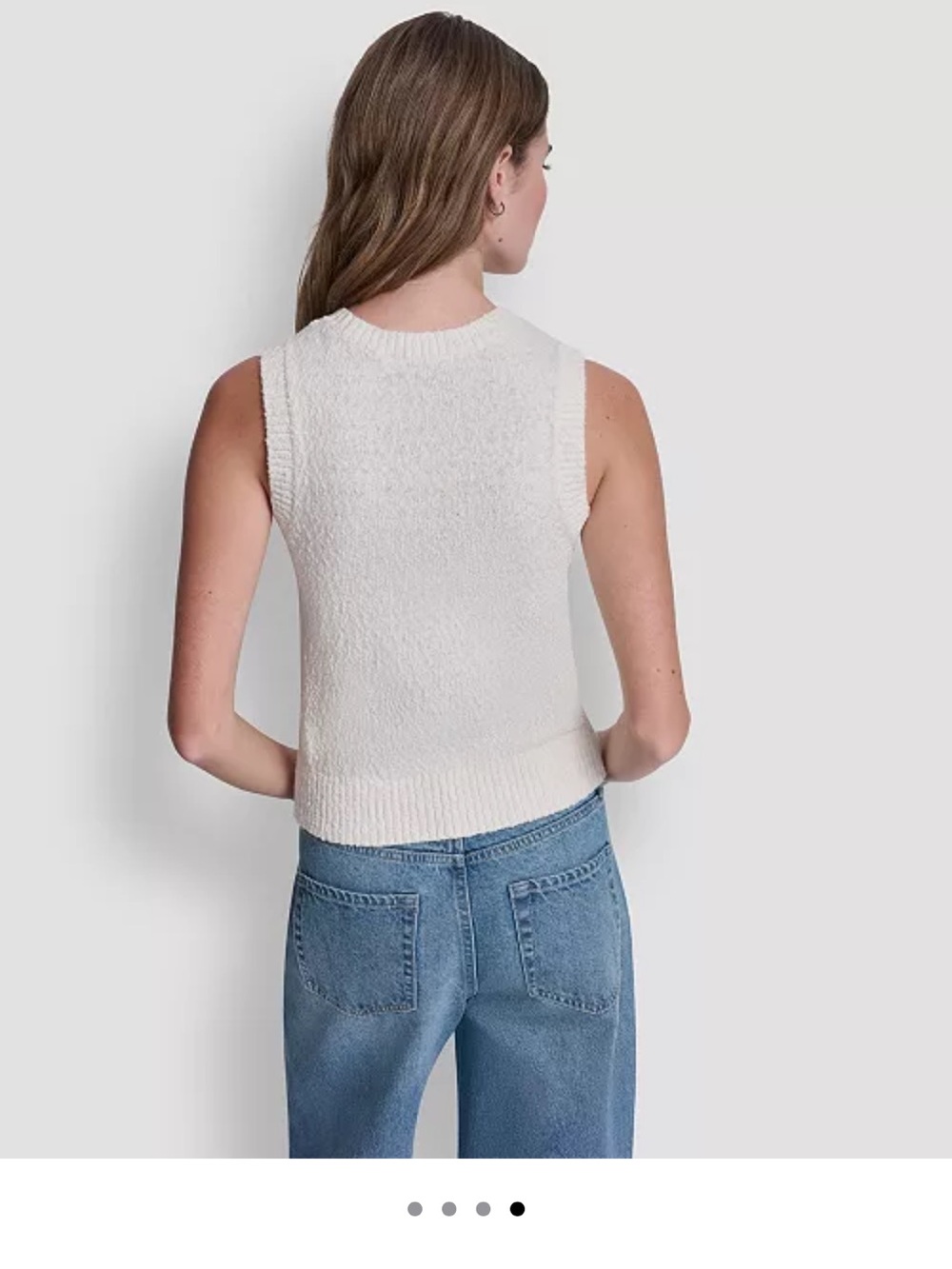 DKNY Crew Sleeveless Knit Tank Top - Picture 2 of 10